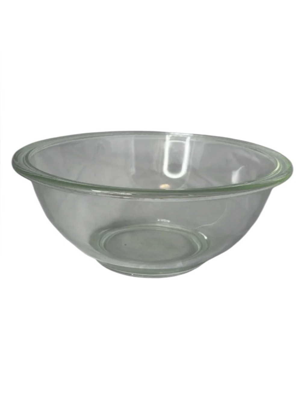 VINTAGE 1980’s PYREX 2.5L Clear Glass Bowl Corning NY USA 325 Oven Microwave